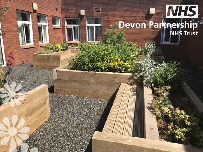 Beech Ward courtyard garden.