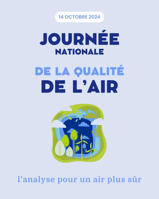 La qualité de l'air est fondamentale pour notre santé. En cette journée de sensibilisation, nous souhaitons mettre en avant notre implication dans l’analyse pour un air plus sûr.

Chez Quad-lab, nous vous promettons des analyses de qualité, essentielles pour garantir un air plus sain. Voici un aperçu de nos services pour la qualité de l’air :

🌍 Analyse de l'air ambiant : évaluation des polluants de l’air extérieurs, grâce à nos techniques sans pompage.
🏡 Analyse de la qualité de l'air intérieur : détection des contaminants dans nos lieux de vie, souvent plus pollué que l’air extérieur.
🏭 Analyse des émissions atmosphériques : suivi des rejets industriels pour mesurer leur impact sur la pollution de l'air.
👷‍♀️ Analyse de l'air en milieu de travail : évaluation des polluants en exposition professionnelle pour garantir des environnements de travail sécurisés pour tous.

#QualitéDeLair #Analyses #QuadLab #Environnement