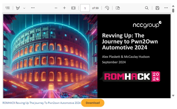 Opening slide from talk given at ROMHACK