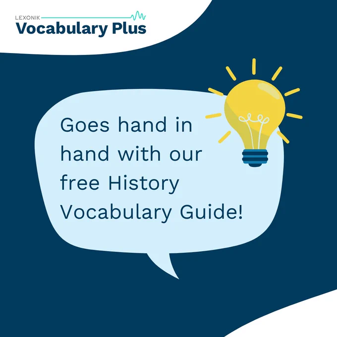 Goes hand in hand with our free History Vocabulary Guide.