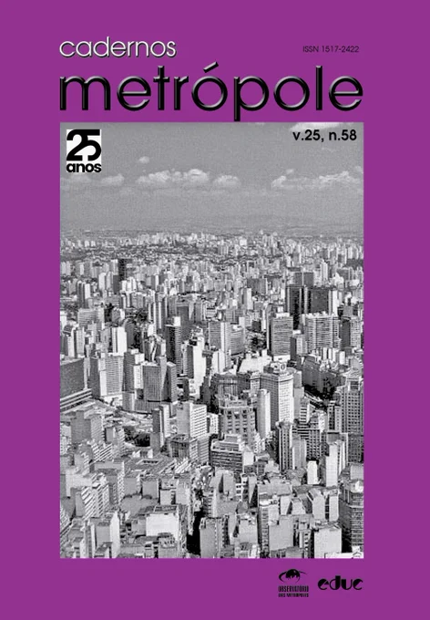 Salmi, F. (2023). Categorias sociopolíticas da ética climática: Plano Municipal de Arborização Urbana (São Paulo). Cadernos Metrópole, 25(58), 853–874.
DOI: https://doi.org/10.1590/2236-9996.2023-5804

