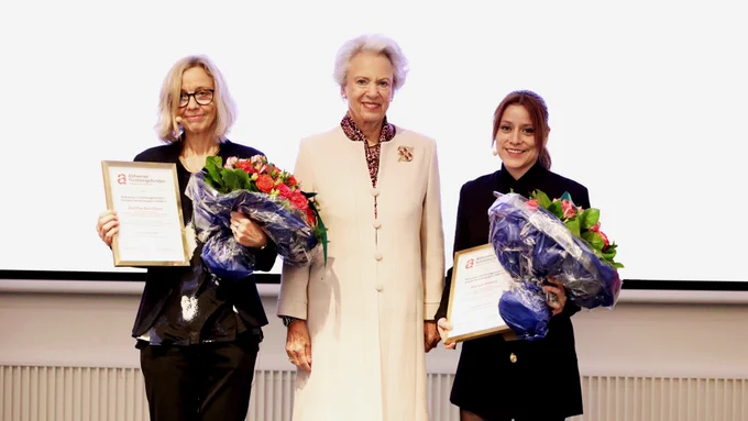Dorthe Berntsen, H.K.H. Prinsesse Benedikte og Blanca Aldana.
Foto: Alzheimerforeningen