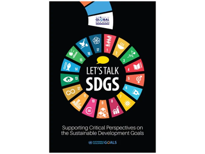 Let's talk SDGS - an image of the front cover of the resource.