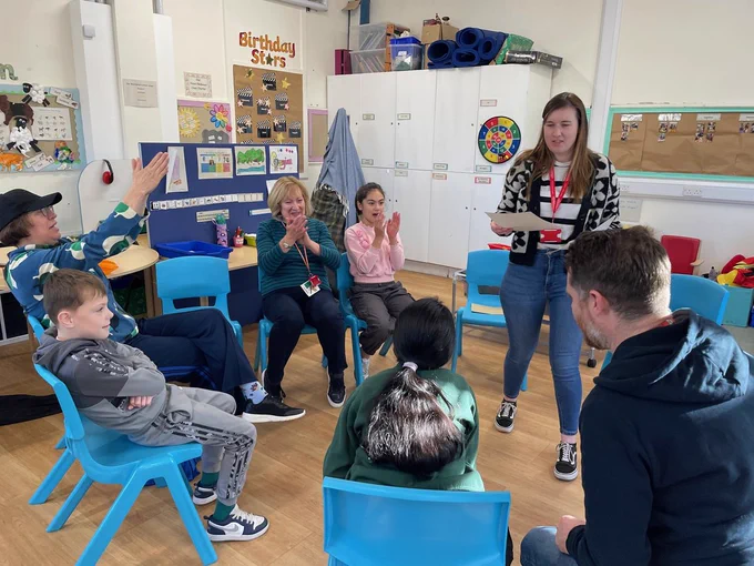 Murrayburn ESB learners participating in Youth Music Initiative Edinburgh music fun!