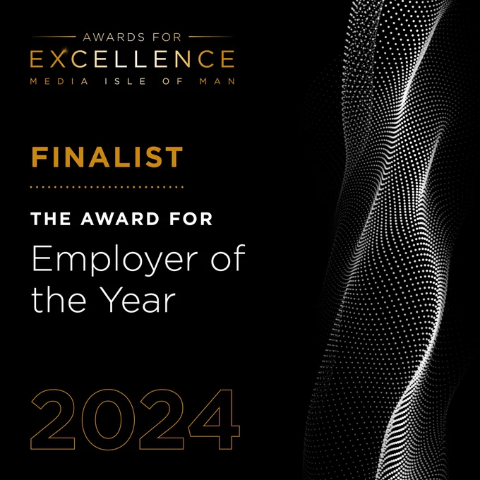 Isle of Man Awards for Excellence Finalist graphic for the Employer of the Year Award