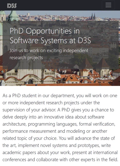 PhD Opportunities in Software Systems at D3S