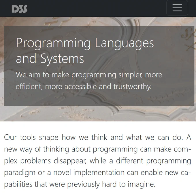 Programming Langauges and Systems group web page