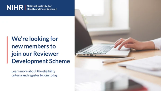 We’re looking for new members to 
join our Reviewer Development Scheme. Learn more about the eligibility criteria and register to join today.