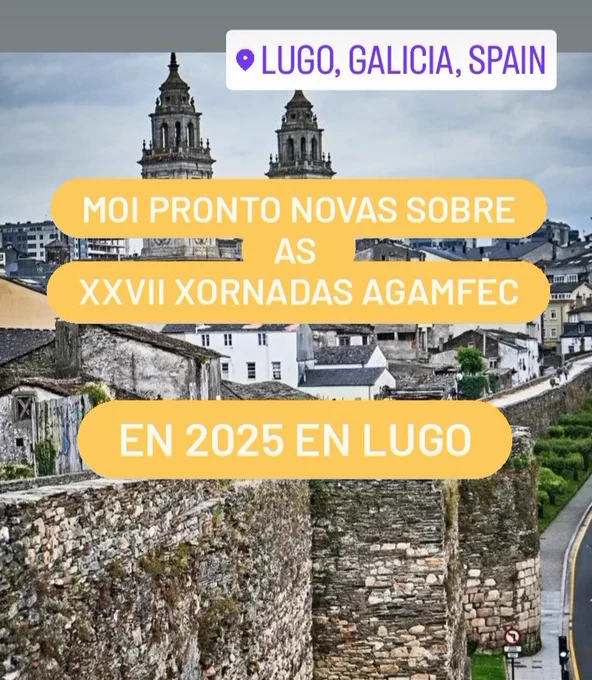 Cartel anuncio XXVII Xornadas Agamfec en Lugo