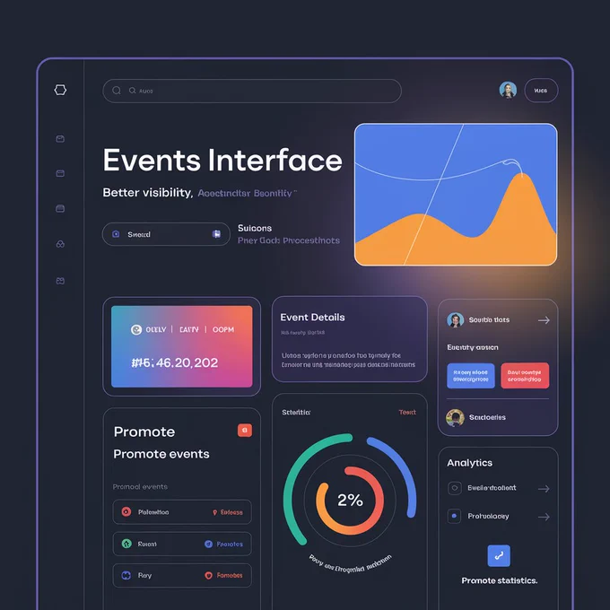 A redesigned events interface with better visibility, analytics, and promotion options.