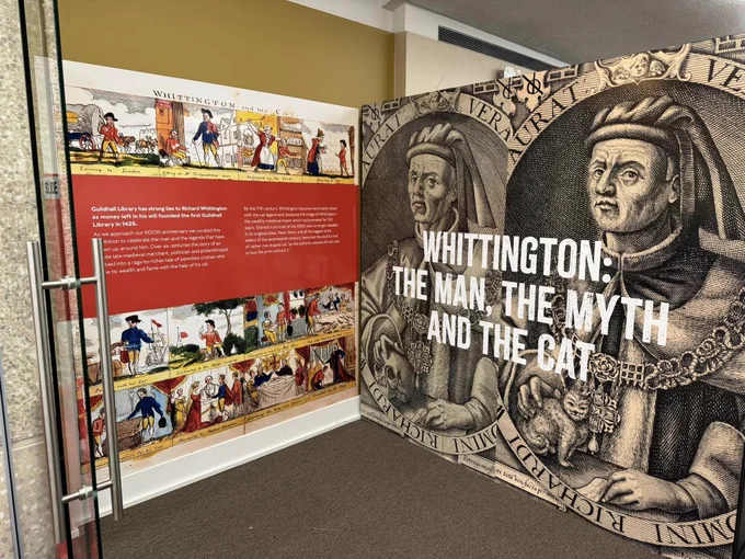 View of the entrance panels to the exhibition