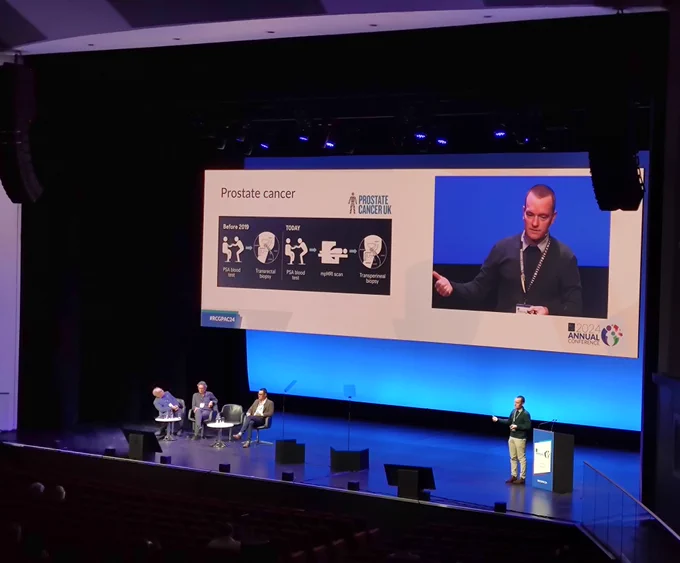 Sam Merriel presents data on early diagnosis of cancer