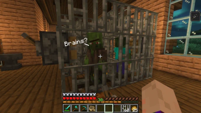 I was curing this Zombie Villager for the next episode of my Minecraft Guide, and he just kept Side Eying Me!