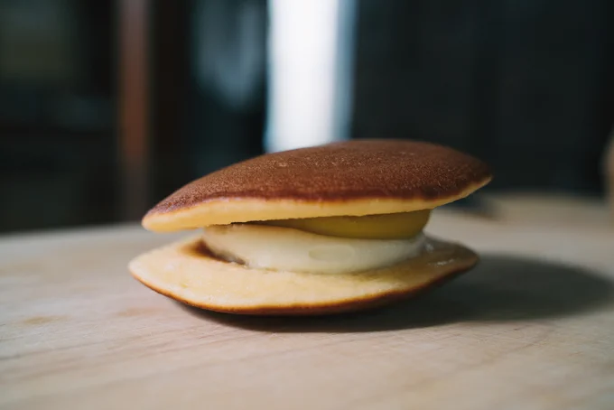 pancake treat with sweet potato creme 