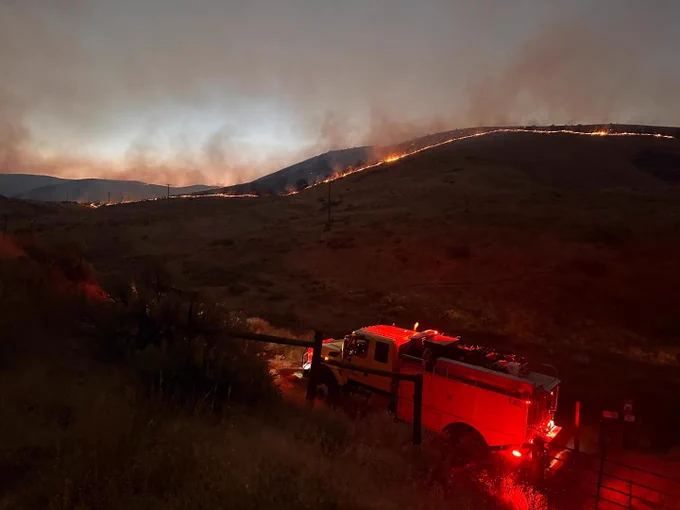 Valley Fire in Idaho courtesy of Boise Fire Department.