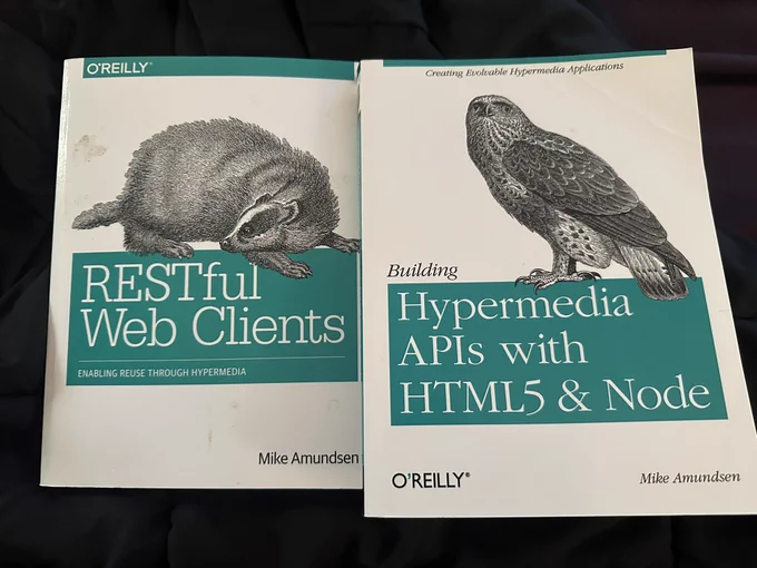 2 books published by O’Reilly and authored by Mike Amundsen: RESTful Web Clients and Hypermedia APIs with HTML5 & Node.