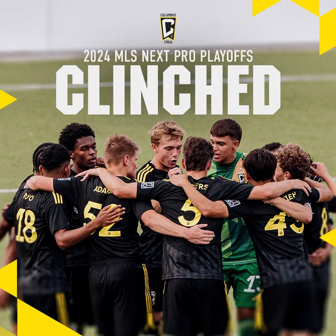 Graphic: 2024 MLS NEXT PRO Playoffs Clinched.
