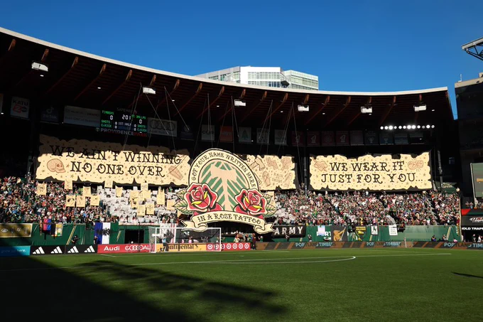 Timbers Army Tifo