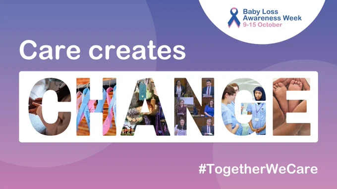 Graphic: Care create CHANGE. With images of BLAW activity from previous years.