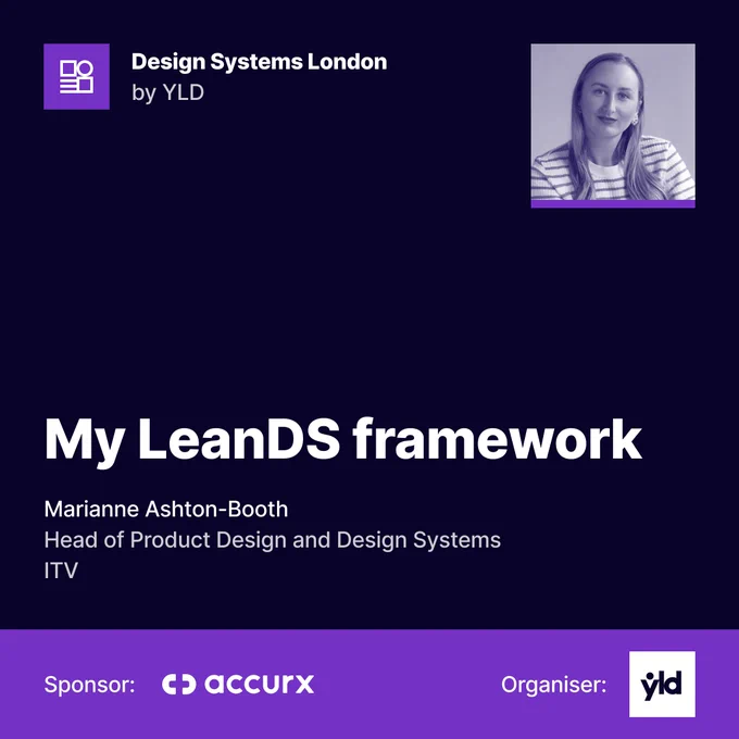 Design Systems London talk announcement