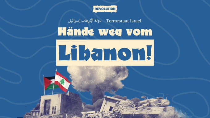 Terrorstaat Israel - Hände weg vom Libanon!