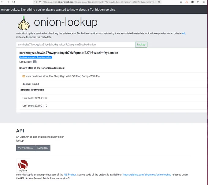 onion-lookup service - https://onion.ail-project.org/