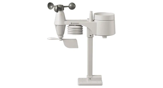 Picture of the weatherproof sensor by Bresser, which transmits data wirelessly