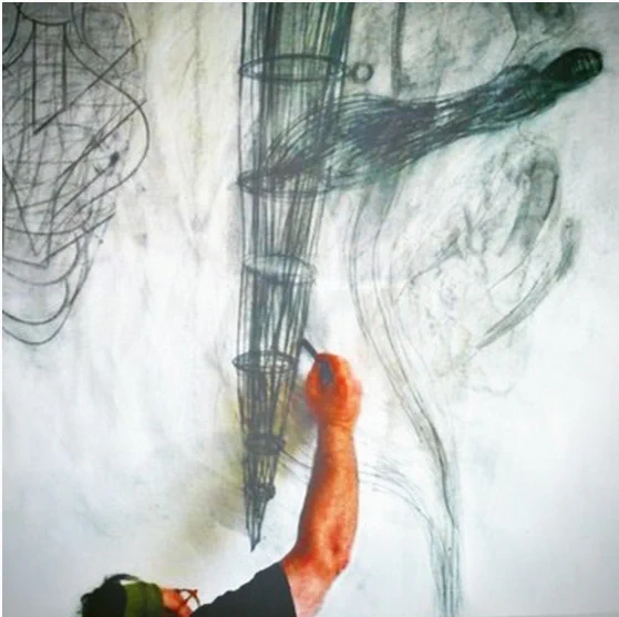 In Studio: Drawing on the Wall #AlanSundberg #art #design #PrattInstitute alumni 