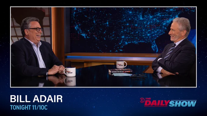 Author Bill Adair sits down with Jon Stewart.