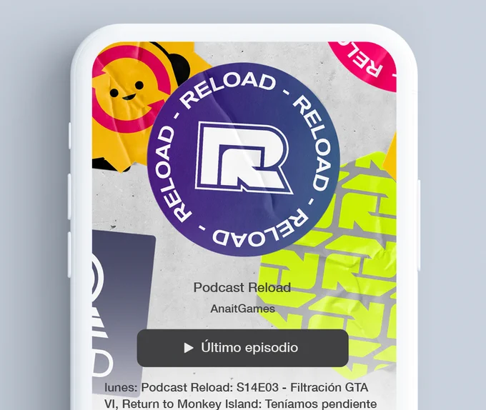 Graphic identity for Reload, video game podcast by Anaitgames