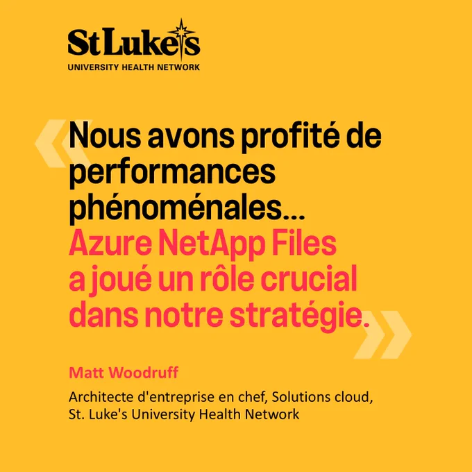 Le choix d'Azure comme fournisseur cloud et d'Azure NetApp Files comme stockage s'est imposé comme une évidence pour l'université St. Lukes