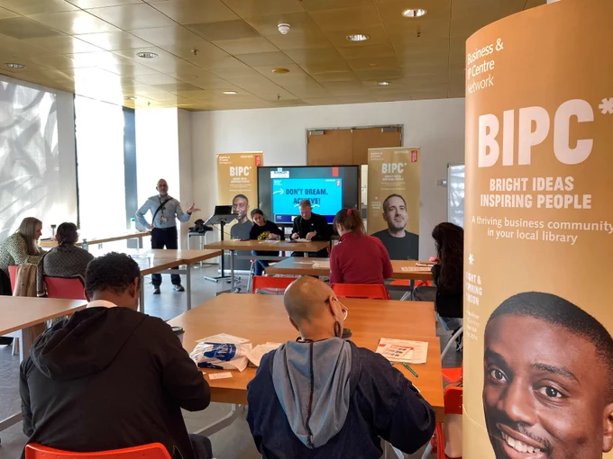Jangir one of our qualified business advisors leads a group of budding entrepreneurs in our business start up workshop.