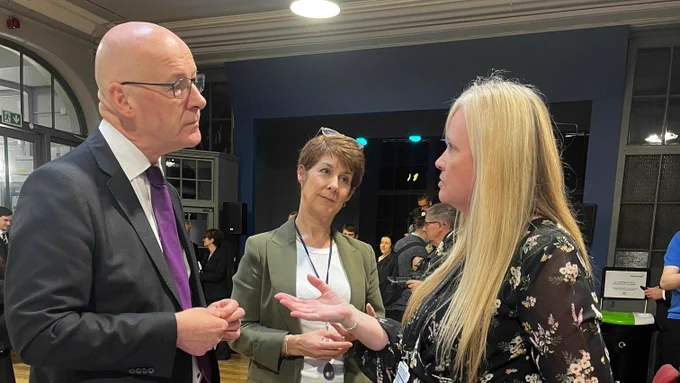 First Minister John Swinney visits CentreStage in Kilmarnock