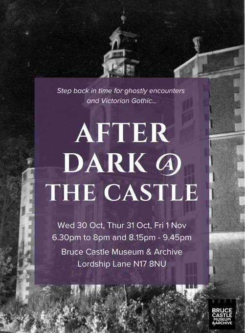 Poster advertising After Dark @ The Castle