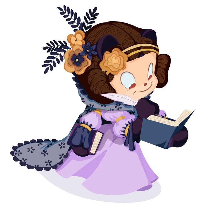 Mona the Octocat as Ada Lovelace