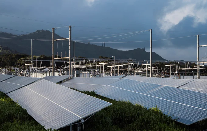 Solar PV and grid infrastructure at the AES Lawai Solar Project
