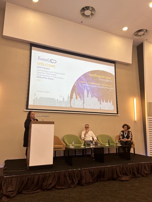 Harnessing Earth Observation data for Sustainable Development: T6 at the SDGs-EYES Policy Event at EuroGEO 2024