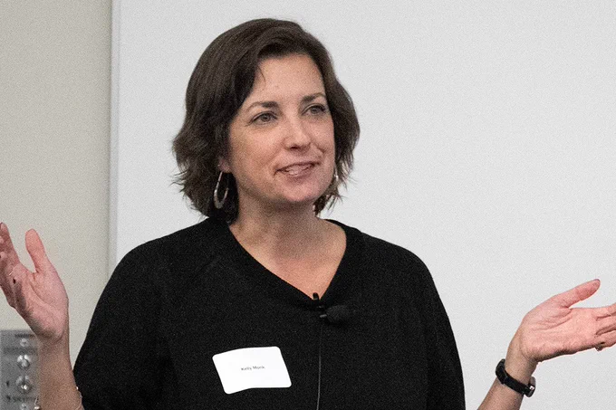 Kelly Monk, PhD, professor and co-director of the Vollum Institute in Portland, Oregon, gave the keynote presentation at the event.