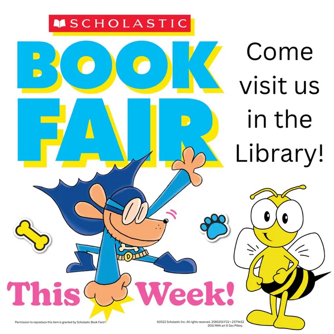 The book fair will remain open until Friday, October 11. If you created an eWallet for your student, they can still spend it. We will also be open during STEM night on Thursday.