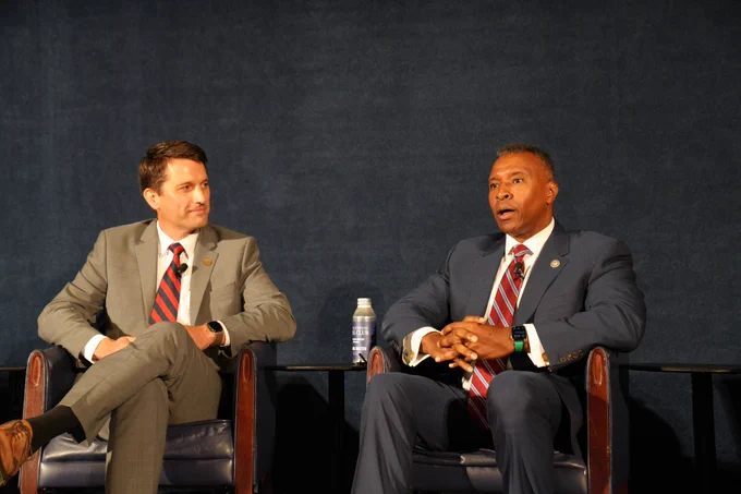 Ben Grove sits on a panel