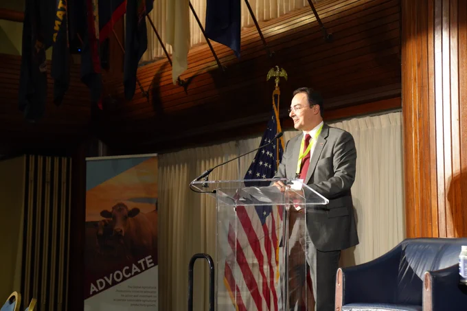 Mario Ferruzzi speaks during the event