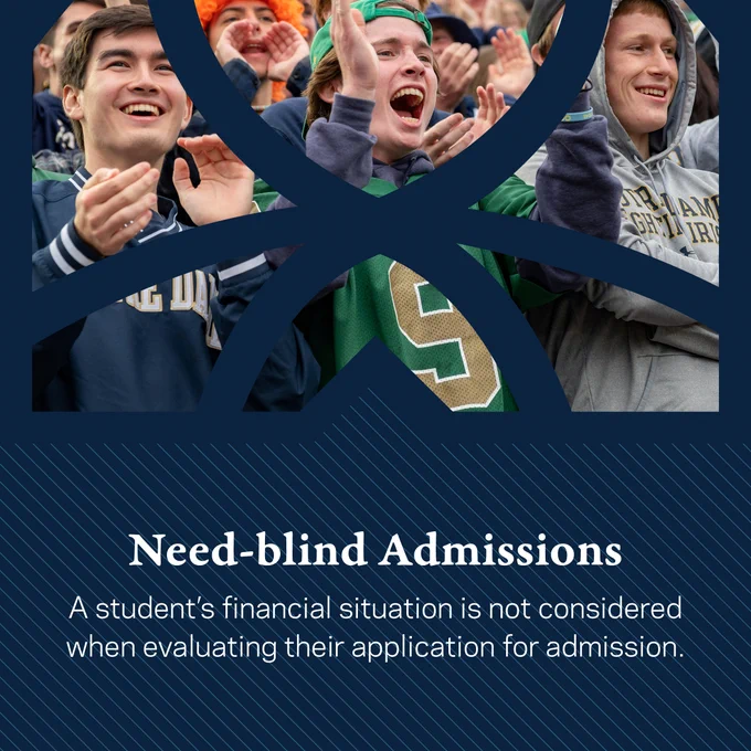 Need-blind admissions for domestic and international students 