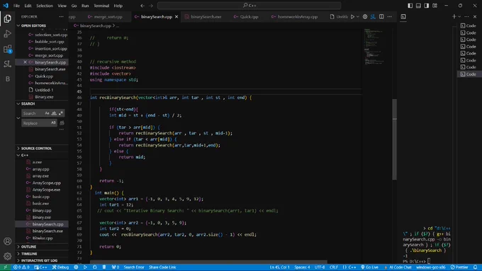 Recursive code