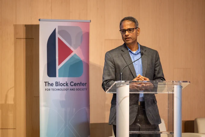Ramayya Krishnan, Block Center faculty director and dean of CMU's Heinz College of Information Systems and Public Policy.