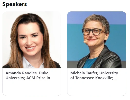 Photos of Amanda Randles and Michela Taufer
