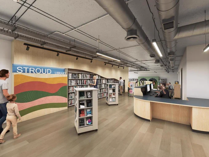 Image of the new Stroud Library