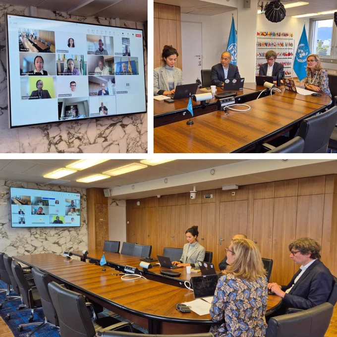 Here I am welcoming our Giga Advisory Group members during our hybrid call for the first meeting