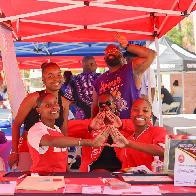 clubs members smiling