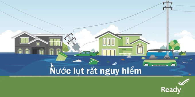 Flood water is dangerous - Vietnamese
