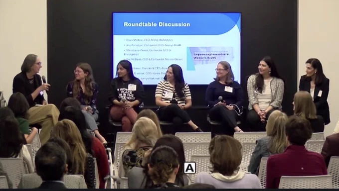 Dr. Rathmell moderates a panel of women entrepreneurs at a summit on empowering innovation for women's health co-hosted by the National Cancer Institute and American Cancer Society 
